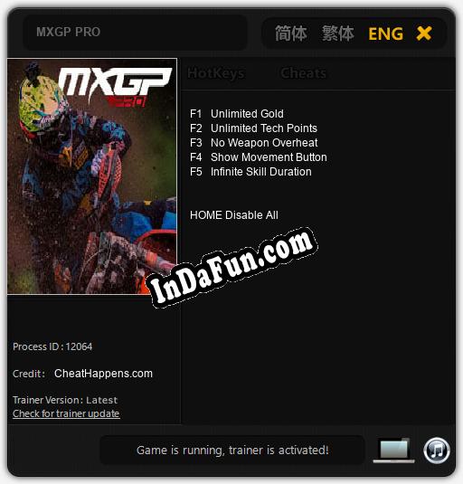 MXGP PRO: Cheats, Trainer +5 [CheatHappens.com]