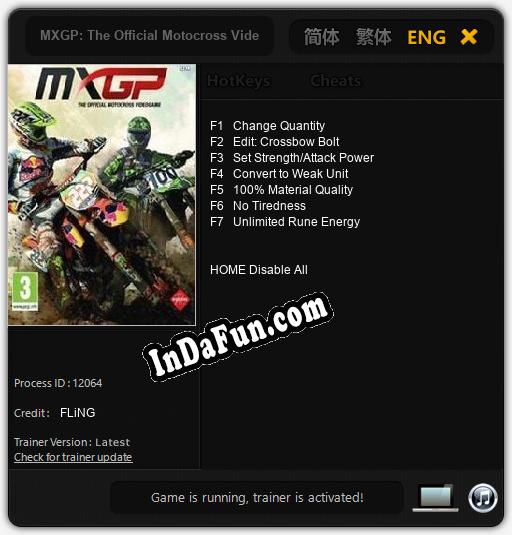 MXGP: The Official Motocross Videogame: Cheats, Trainer +7 [FLiNG]