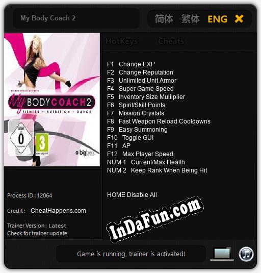 My Body Coach 2: TRAINER AND CHEATS (V1.0.67)