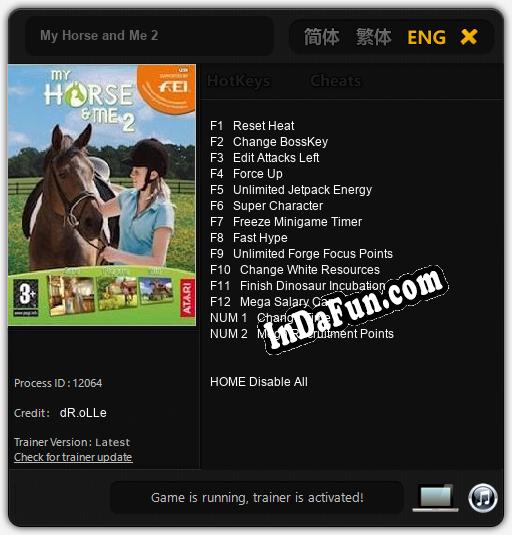 My Horse and Me 2: Cheats, Trainer +14 [dR.oLLe]