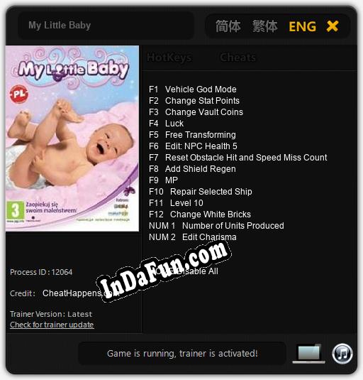 My Little Baby: Cheats, Trainer +14 [CheatHappens.com]