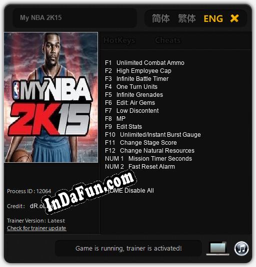 My NBA 2K15: Cheats, Trainer +14 [dR.oLLe]