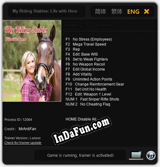 Trainer for My Riding Stables: Life with Horses [v1.0.7]