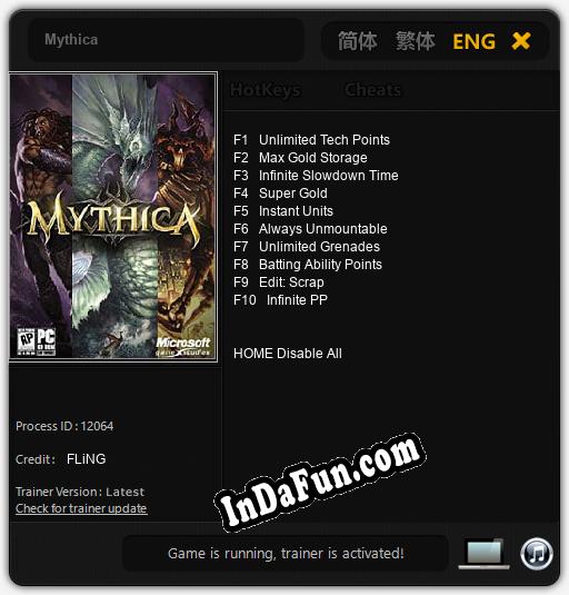 Mythica: Cheats, Trainer +10 [FLiNG]