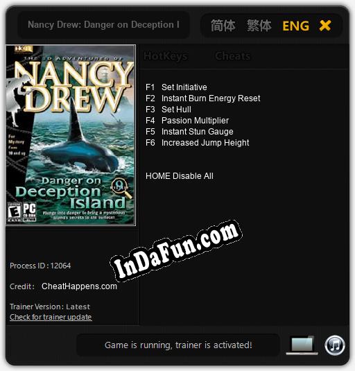 Nancy Drew: Danger on Deception Island: Cheats, Trainer +6 [CheatHappens.com]