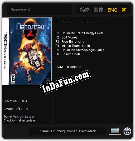 Nanostray 2: Cheats, Trainer +6 [dR.oLLe]