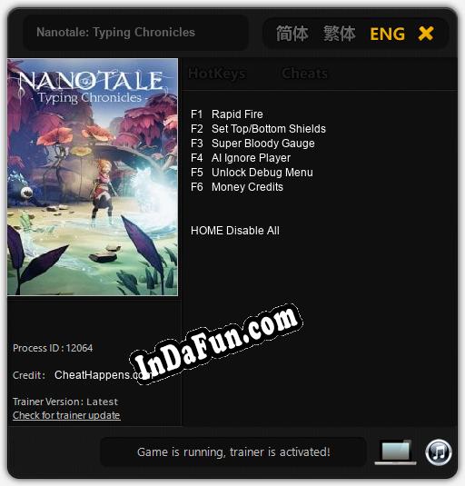 Nanotale: Typing Chronicles: TRAINER AND CHEATS (V1.0.94)