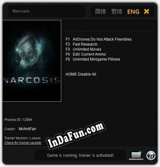 Trainer for Narcosis [v1.0.4]