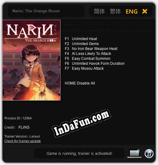 Trainer for Narin: The Orange Room [v1.0.6]