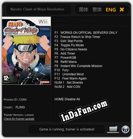 Naruto: Clash of Ninja Revolution: Trainer +14 [v1.5]