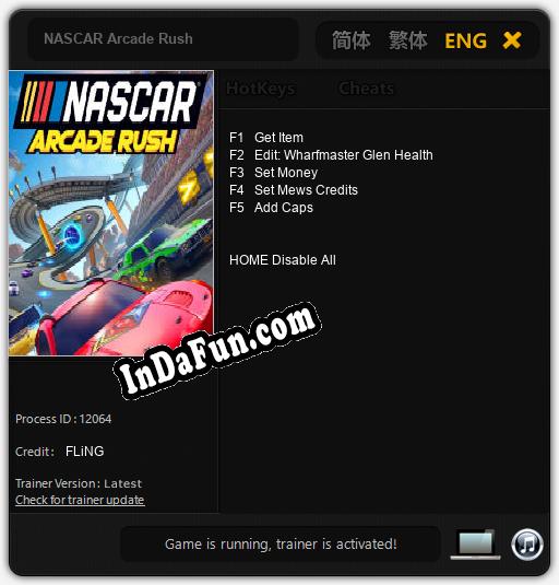 NASCAR Arcade Rush: TRAINER AND CHEATS (V1.0.72)