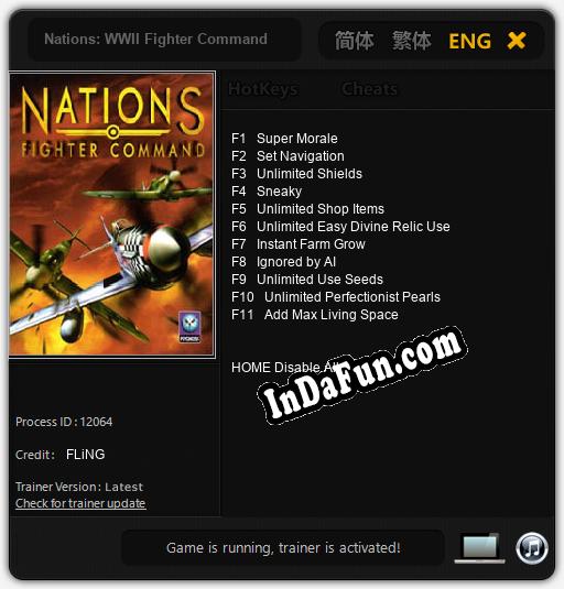 Trainer for Nations: WWII Fighter Command [v1.0.7]