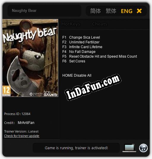 Trainer for Naughty Bear [v1.0.4]