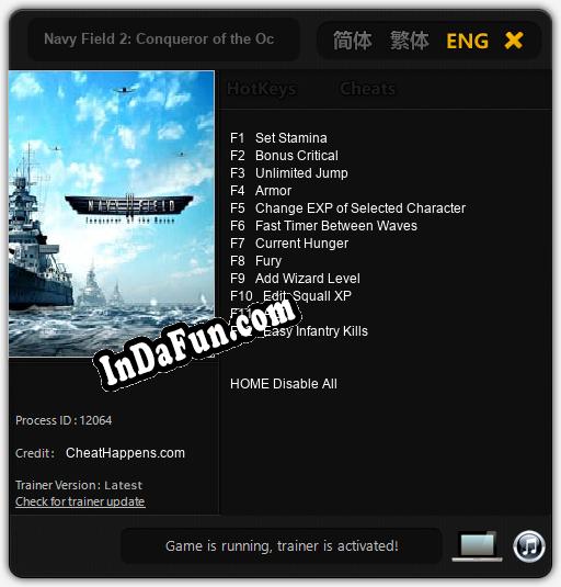 Navy Field 2: Conqueror of the Ocean: TRAINER AND CHEATS (V1.0.27)