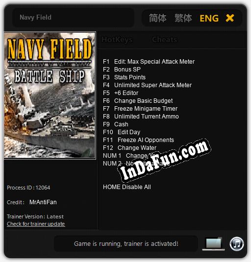 Navy Field: Cheats, Trainer +14 [MrAntiFan]