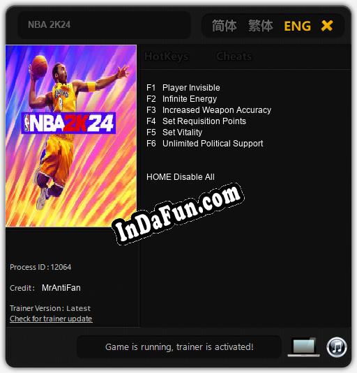 NBA 2K24: TRAINER AND CHEATS (V1.0.42)