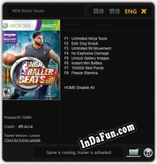 NBA Baller Beats: TRAINER AND CHEATS (V1.0.66)