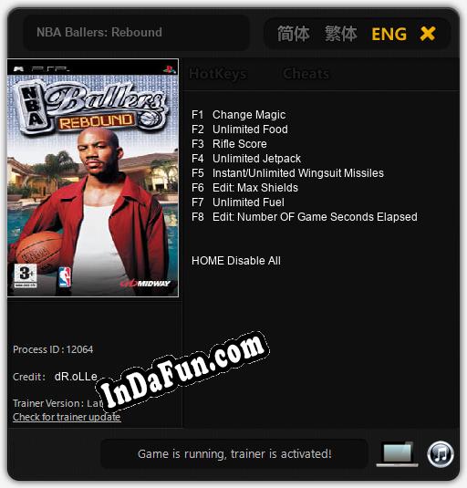 Trainer for NBA Ballers: Rebound [v1.0.7]