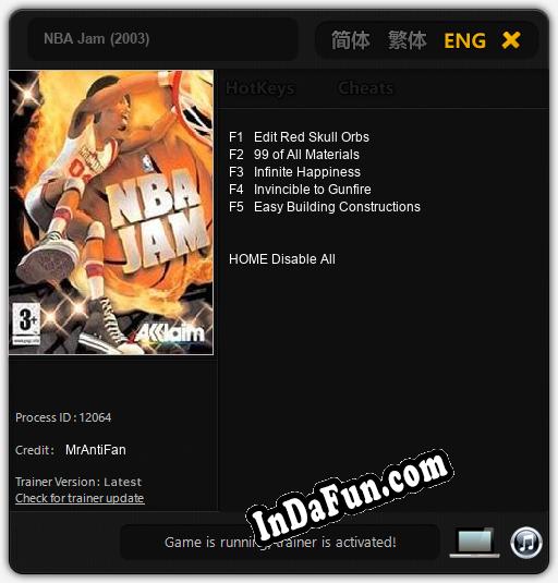 Trainer for NBA Jam (2003) [v1.0.1]