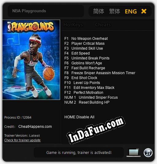 NBA Playgrounds: Trainer +14 [v1.3]