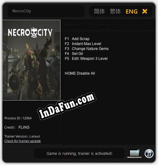 NecroCity: Trainer +5 [v1.5]