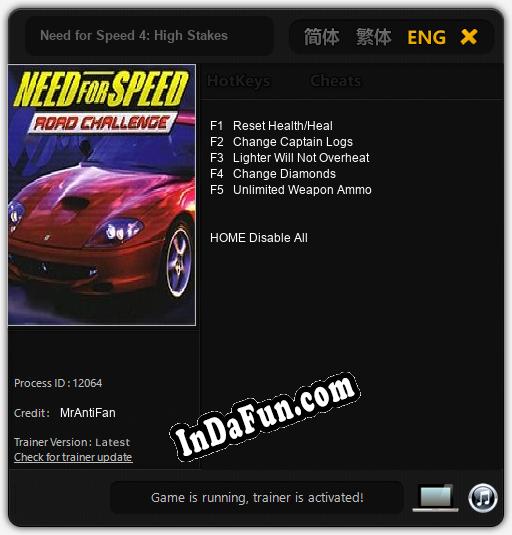 Need for Speed 4: High Stakes: Trainer +5 [v1.2]