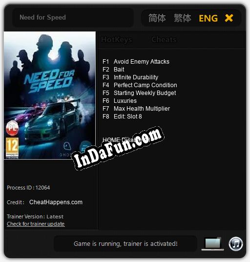 Need for Speed: TRAINER AND CHEATS (V1.0.27)