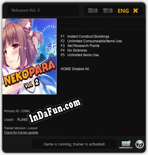 Trainer for Nekopara Vol. 2 [v1.0.1]