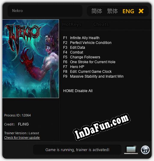 Nekro: Trainer +9 [v1.4]