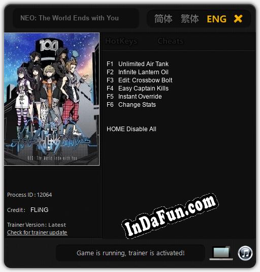 Trainer for NEO: The World Ends with You [v1.0.1]