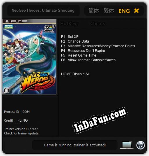 NeoGeo Heroes: Ultimate Shooting: TRAINER AND CHEATS (V1.0.44)