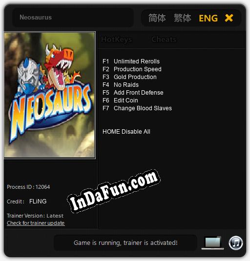 Trainer for Neosaurus [v1.0.4]