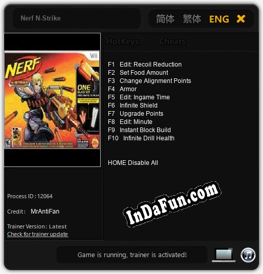 Nerf N-Strike: Trainer +10 [v1.7]