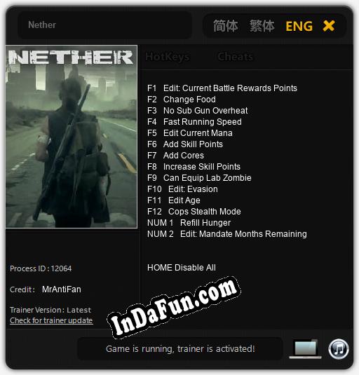 Nether: Trainer +14 [v1.4]