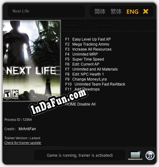 Next Life: Trainer +11 [v1.7]