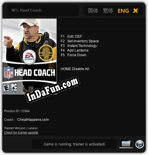 Trainer for NFL Head Coach [v1.0.7]