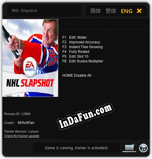Trainer for NHL Slapshot [v1.0.6]