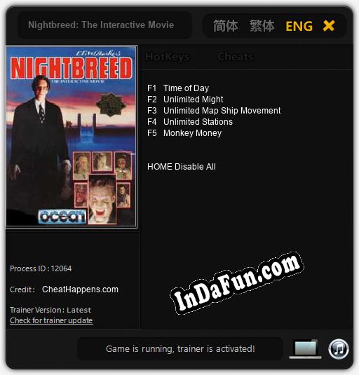 Nightbreed: The Interactive Movie: Cheats, Trainer +5 [CheatHappens.com]