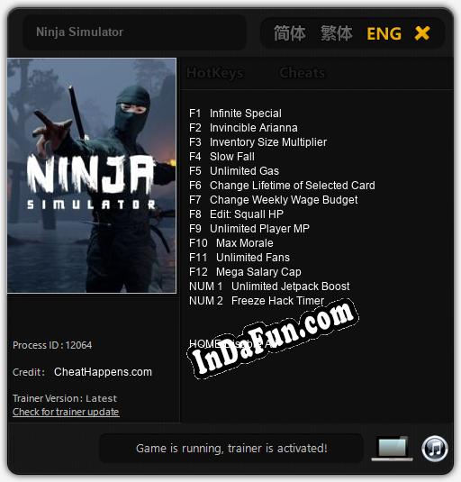 Trainer for Ninja Simulator [v1.0.1]