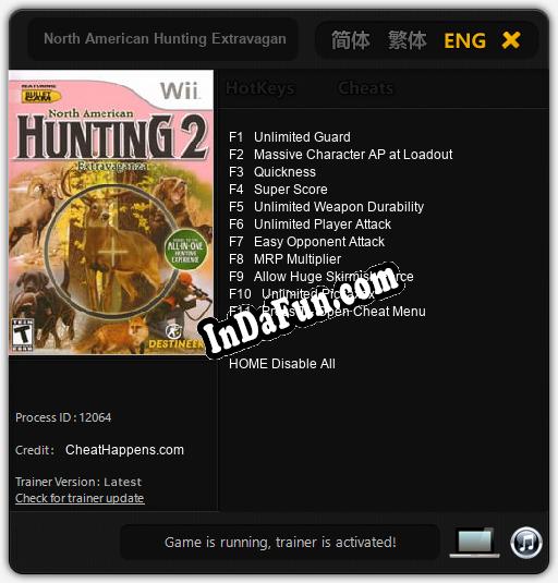 Trainer for North American Hunting Extravaganza 2 [v1.0.8]