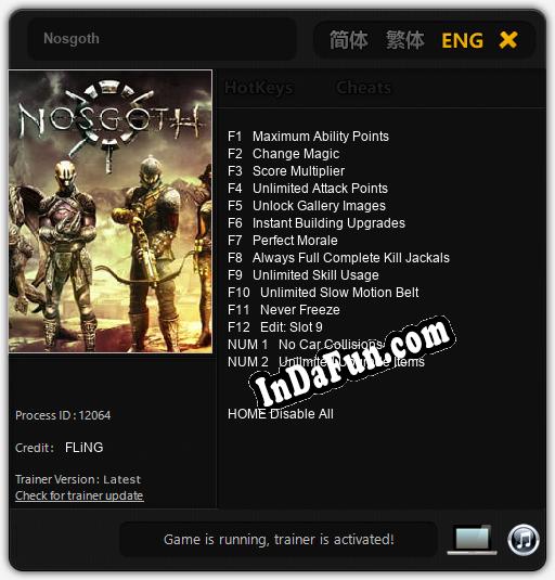 Nosgoth: Cheats, Trainer +14 [FLiNG]