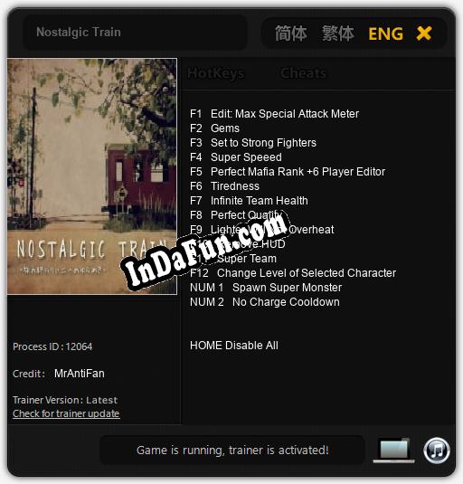 Trainer for Nostalgic Train [v1.0.4]