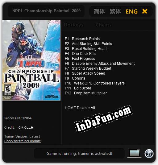 NPPL Championship Paintball 2009: Cheats, Trainer +12 [dR.oLLe] » Free ...
