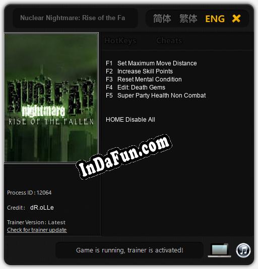 Nuclear Nightmare: Rise of the Fallen: Trainer +5 [v1.2]