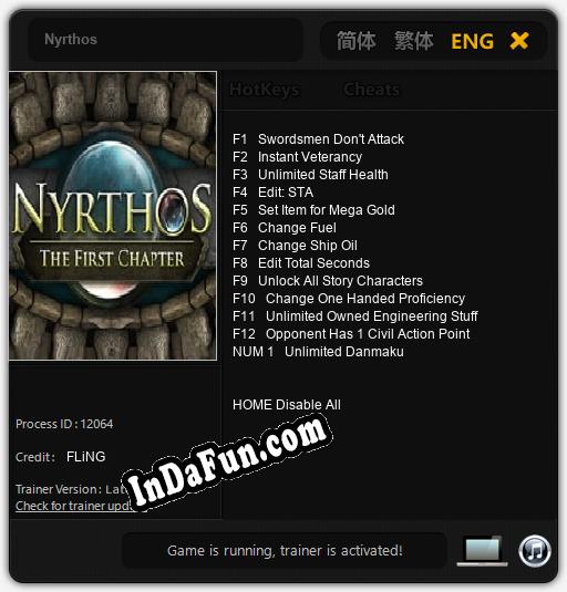 Nyrthos: Trainer +13 [v1.3]