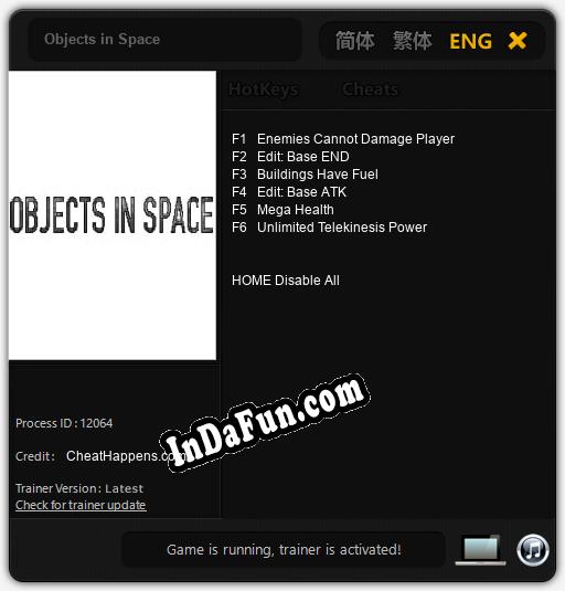 Objects in Space: TRAINER AND CHEATS (V1.0.2)