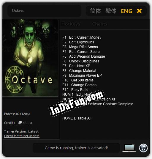 Octave: Cheats, Trainer +15 [dR.oLLe]