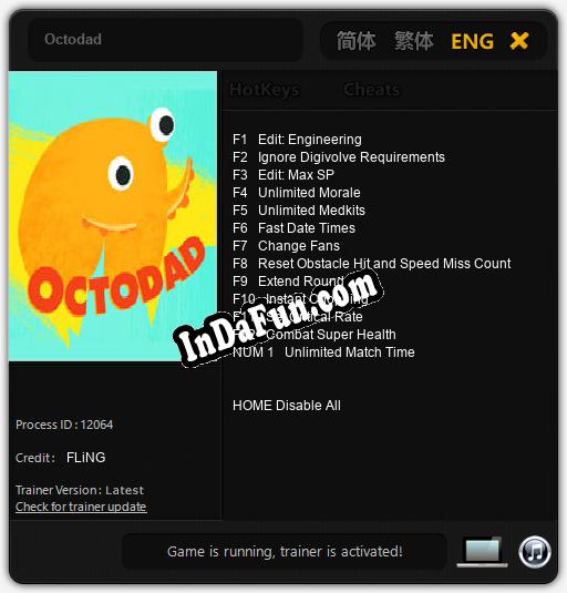 Trainer for Octodad [v1.0.8]