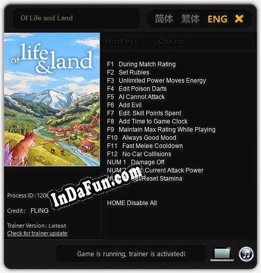 Trainer for Of Life and Land [v1.0.3]