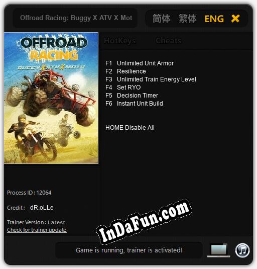 Offroad Racing: Buggy X ATV X Moto: Cheats, Trainer +6 [dR.oLLe]